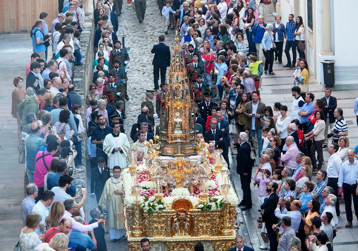 Celebración del Corpus en un año reciente