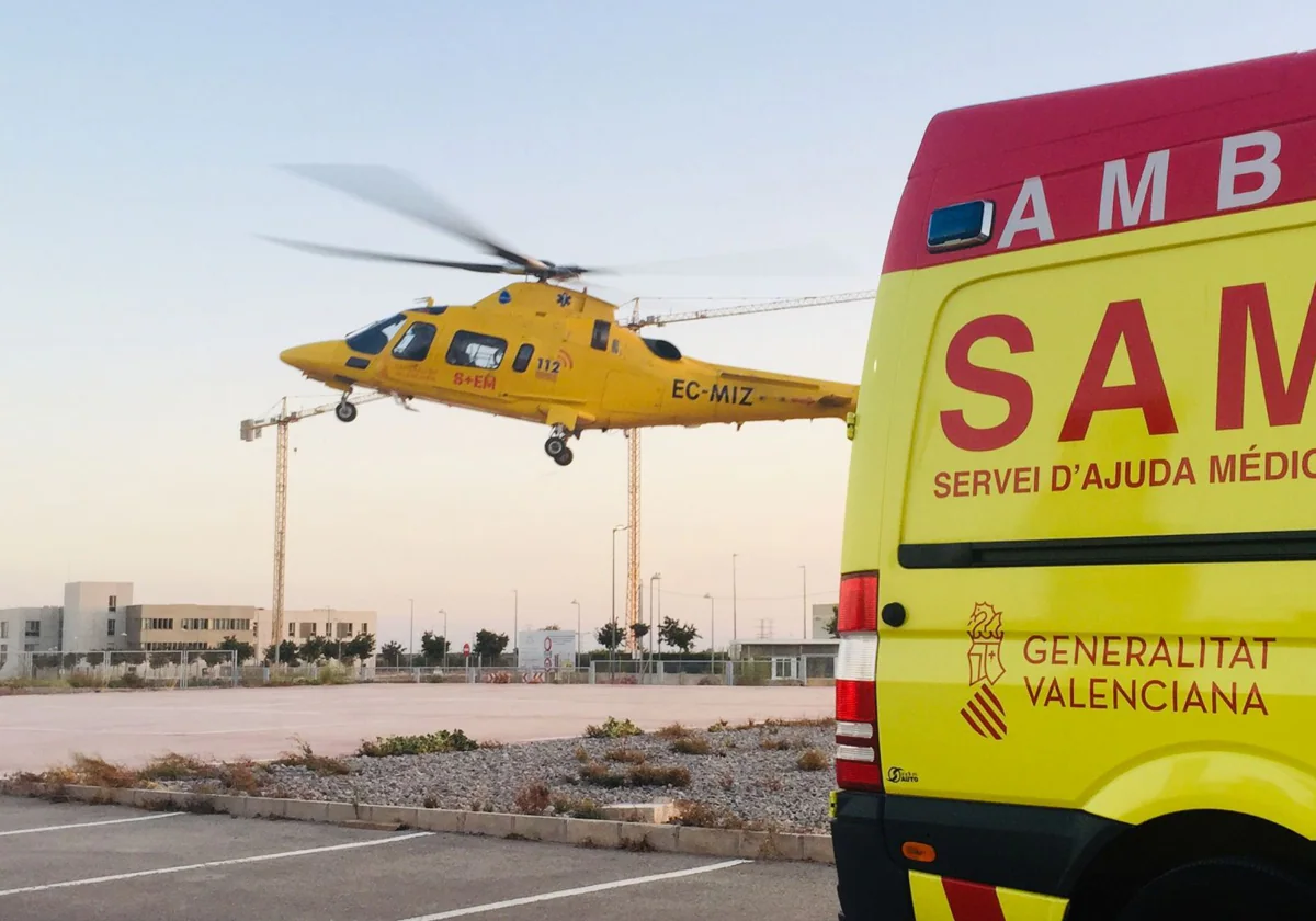 Imagen de archivo de un helicóptero de Emergencias