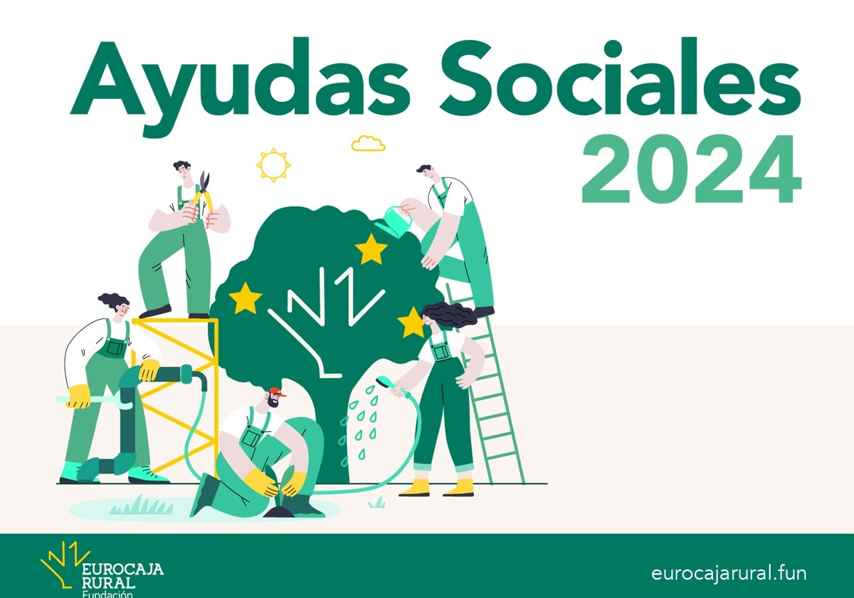 Imagen de la campaña de ayudas sociales de Eurocaja Rural
