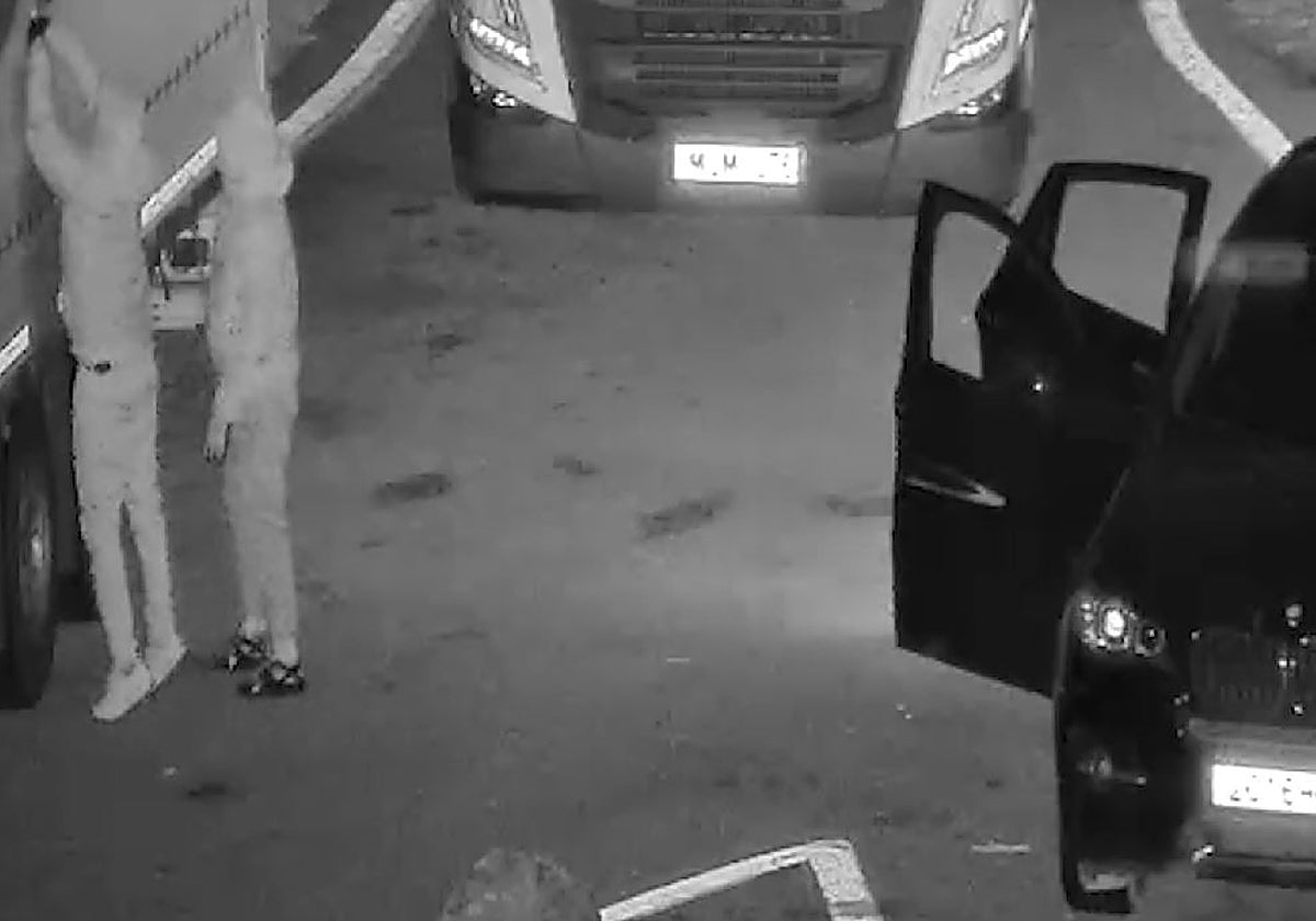 Las cámaras de seguridad captan a los 'telorenos' robando la carga de camiones en las carreteras catalanas