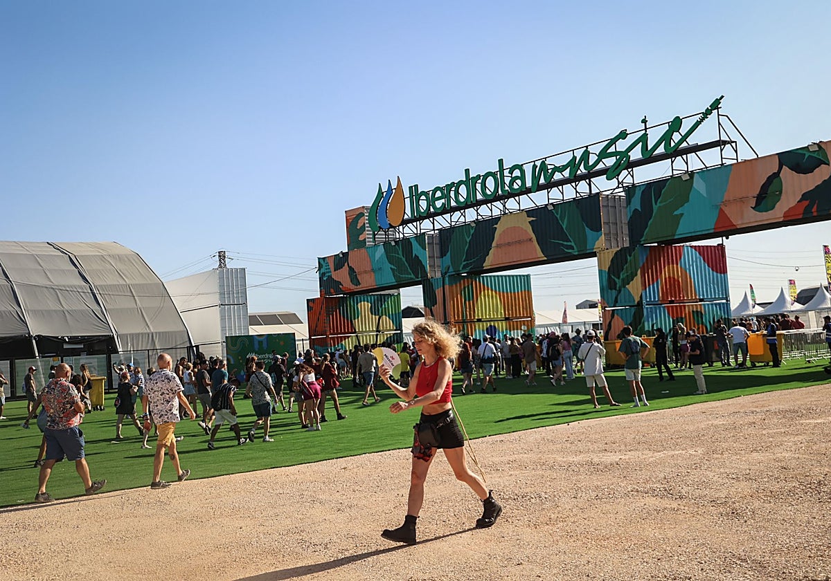La entrada al recinto Iberdrola Music, en Villaverde, durante la celebración del Mad Cool 2023