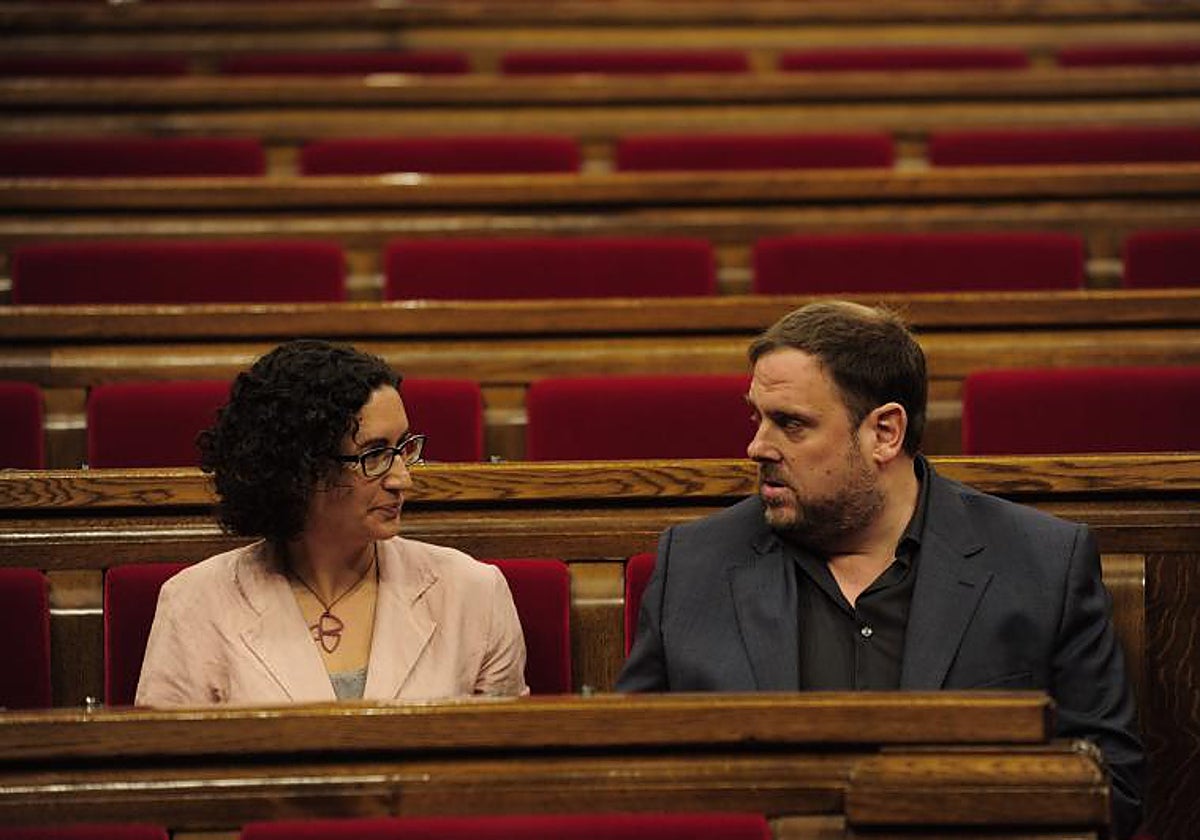 En vídeo: Junqueras asegura que ERC "tiene la responsabilidad" de construir mayorías | Foto: Marta Rovira y Oriol Junqueras en una imagen de archivo