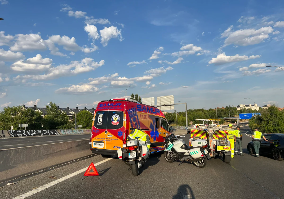 Los servicios sanitarios, en el lugar del siniestro