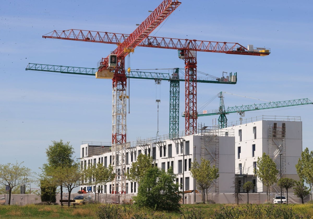 Viviendas en construcción en la Comunidad de Madrid