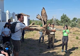 Suelta de aves en la laguna de Zóñar, uno de los humedales más hermosos de Córdoba