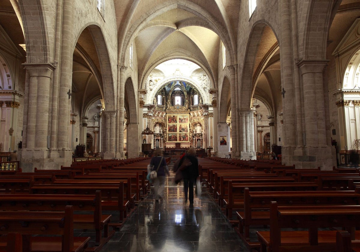 Imagen de archivo del interior de la Catedral de Valencia
