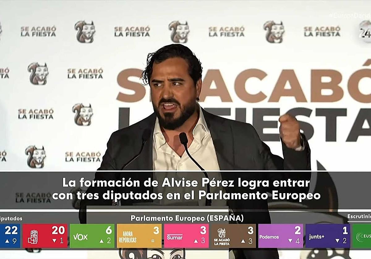 Alvise se compromete a defender en Europa «un campo cuyos tomates necesitan más papeles para salir del huerto que un inmigrante ilegal para entrar» en el país