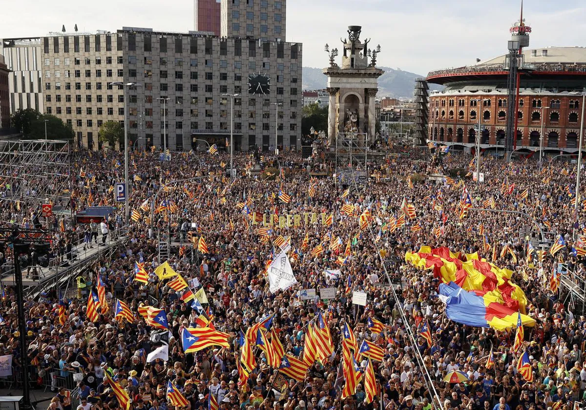 La manifestación independentista del 11 de septiembre, 2023