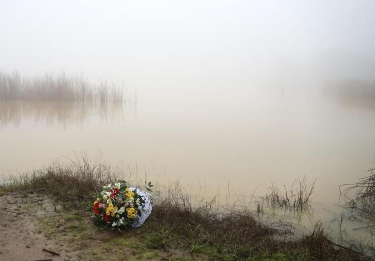 Pantano en el que murieron ahogados los dos militares durante el ejercicio ALFA