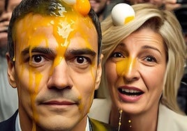 Imagen creada con IA compartida por el ministro de Exteriores israelí en su cuenta de X