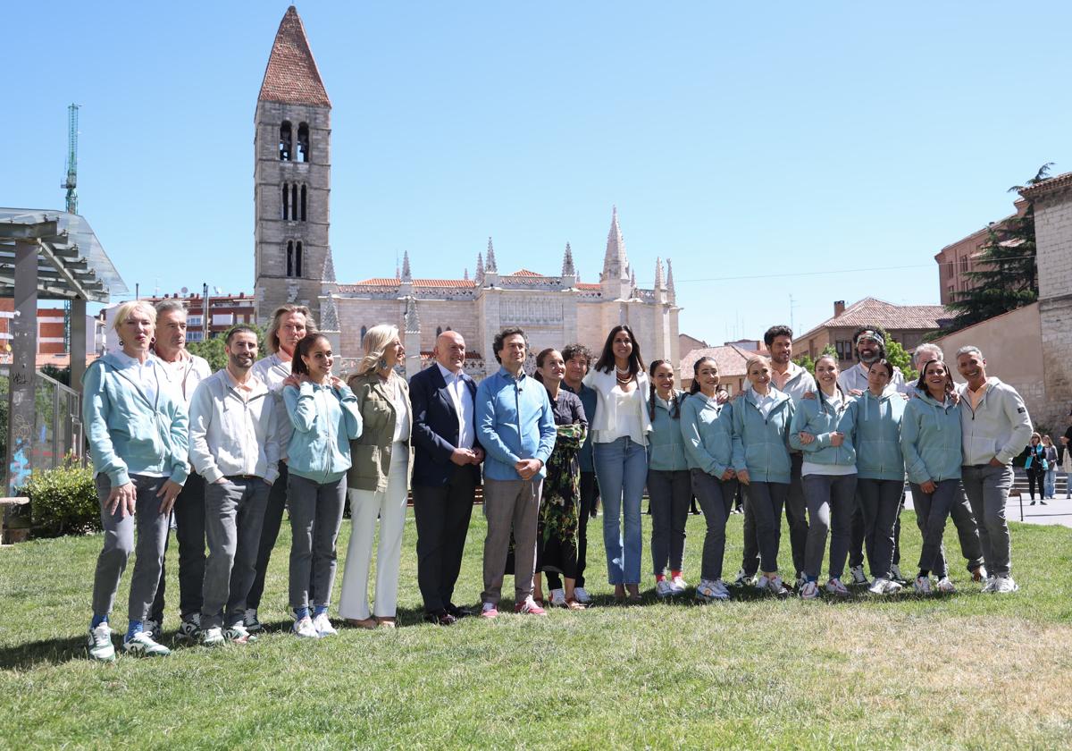 Concursantes, jurado y autoridades en Portugalete antes del rodaje