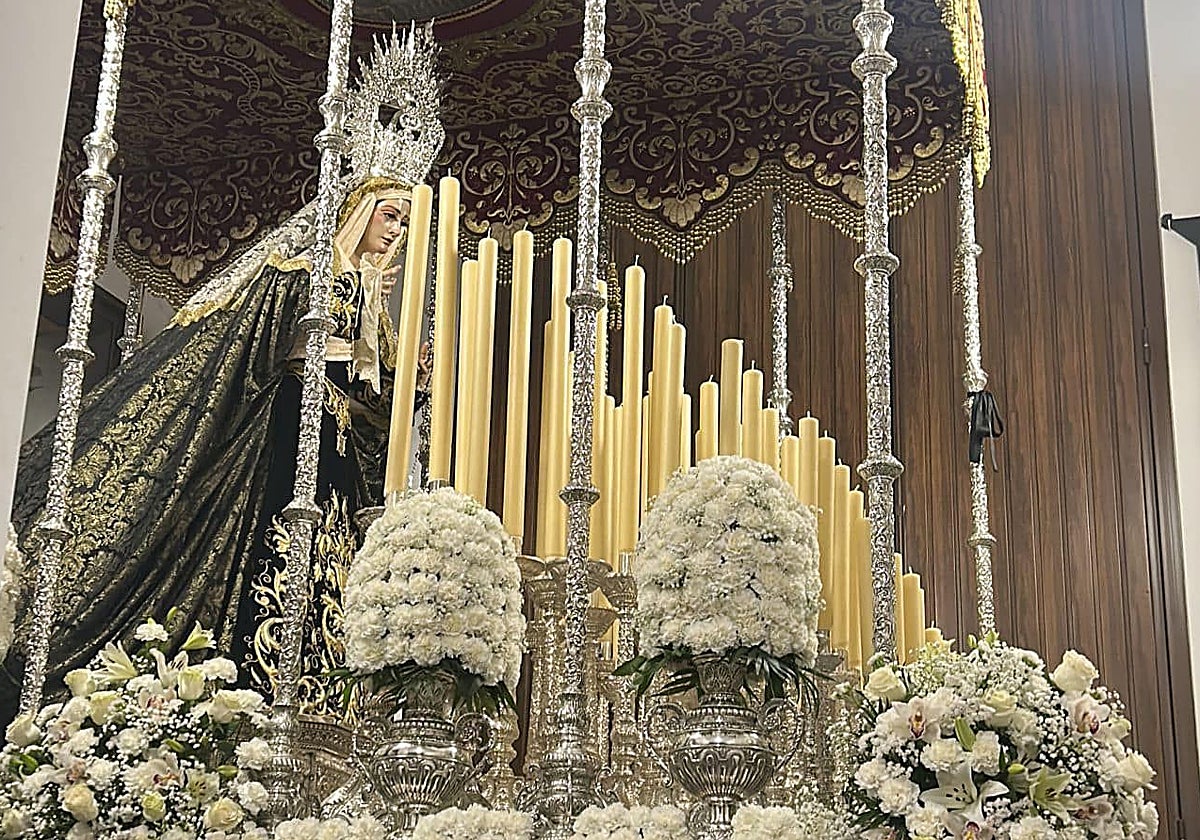 Palio de la Virgen de los Dolores de Alcolea, la pasada Semana Santa