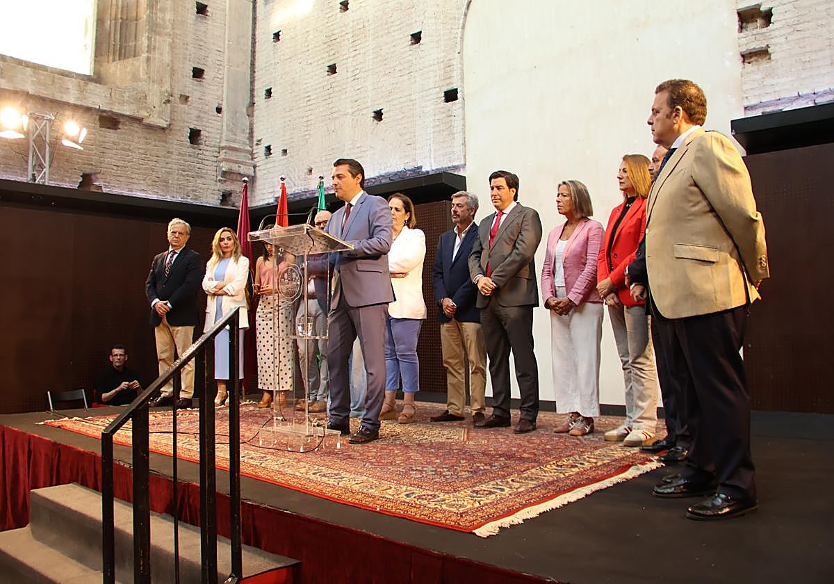 Bellido, este jueves durante su balance del primer año de mandato