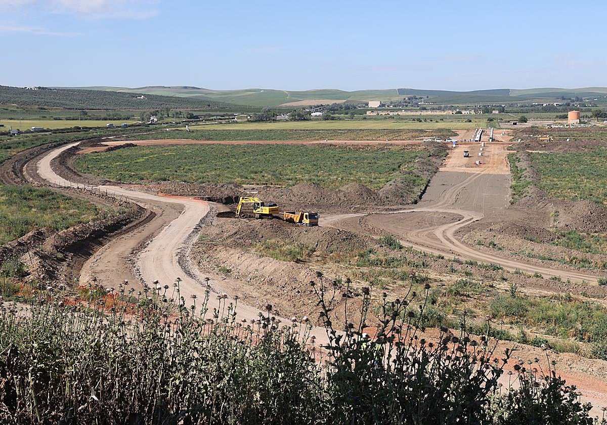 Obras de urbanización de la Base Logística de Córdoba