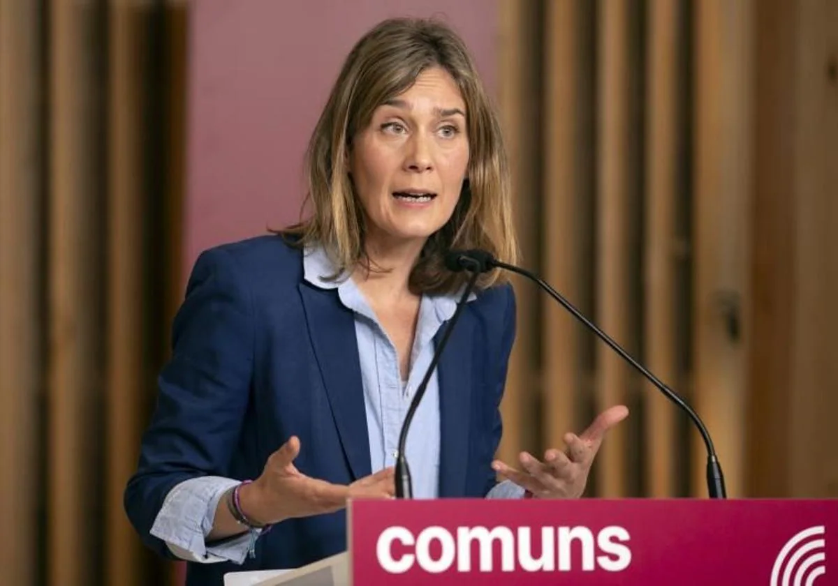 La coordinadora de los comunes y líder del grupo en el Parlament, Jéssica Albiach, en una imagen de archivo