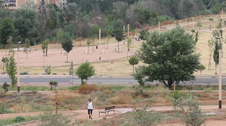 Vista de parte del parque de Levante