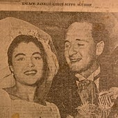 Imagen - La boda de Purita Suffo y Enrique Zanelli, padres de Víctor Zanelli, que alcanzó el rango de almirante de la Armada chilena