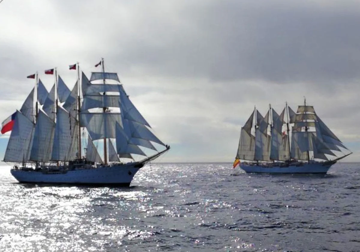 La Esmeralda de Chile vuelve a Cádiz, el puerto que la vio nacer hace 70 años