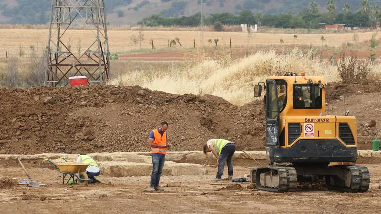 Restos arqueológicos en la urbanización de Huerta de Santa Isabel Oeste