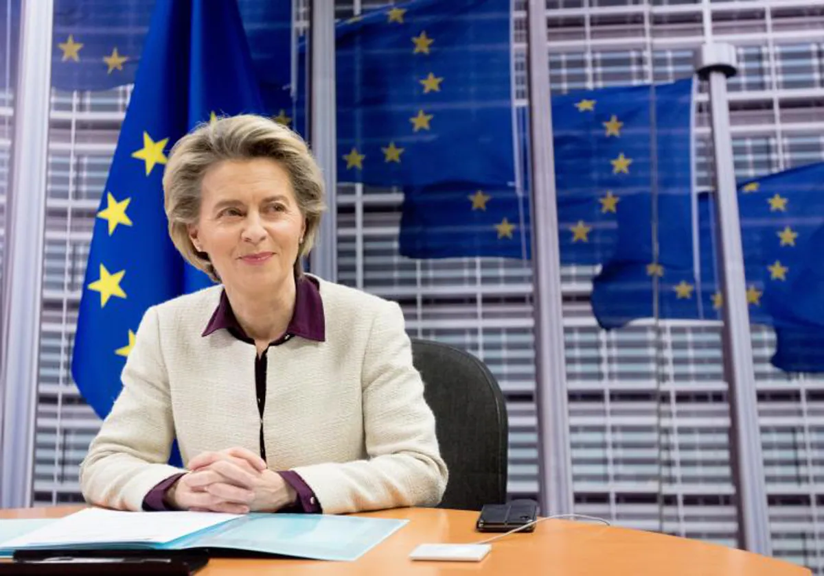 La presidenta de la Comisión Europea, Ursula Von der Leyen