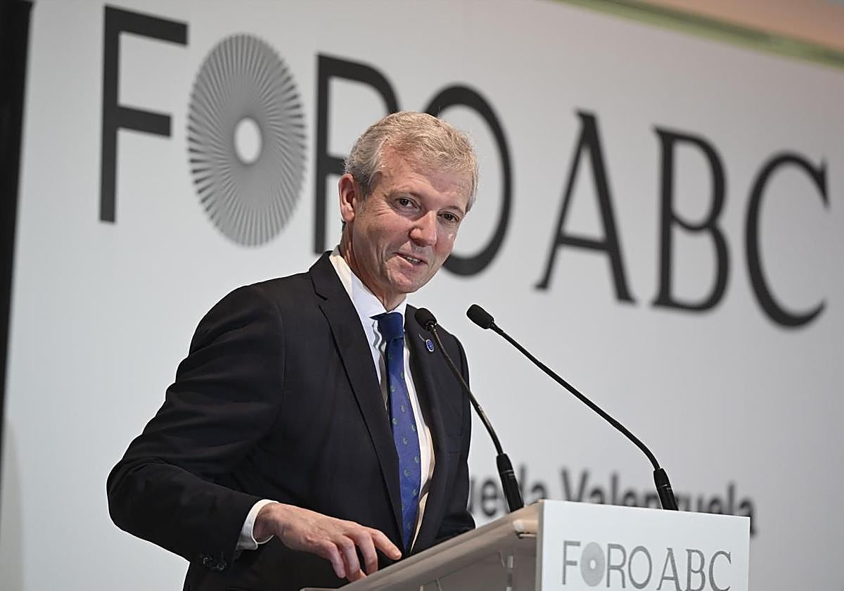 Alfonso Rueda, preisdente de la Xunta de Galicia, en el Foro ABC