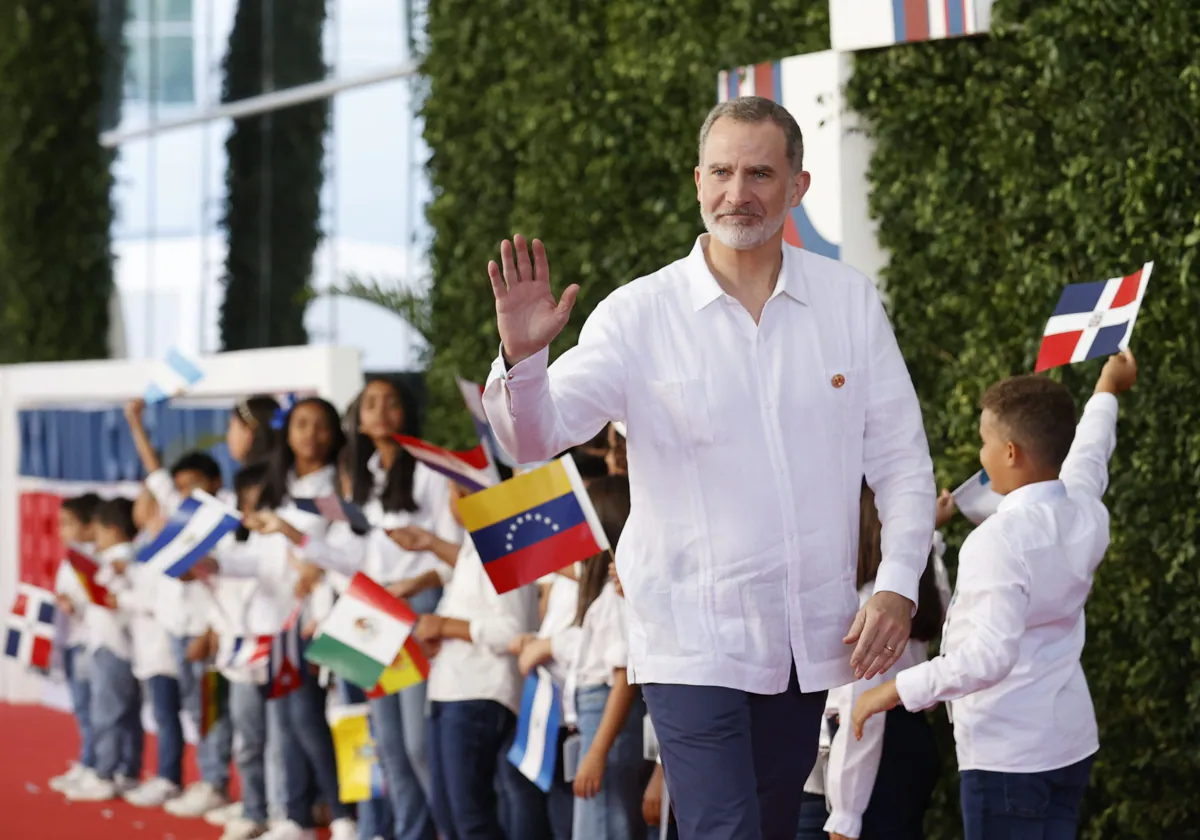 El Rey Felipe en la XXVIII Cumbre Iberoamericana, en Santo Domingo (República Dominicana)