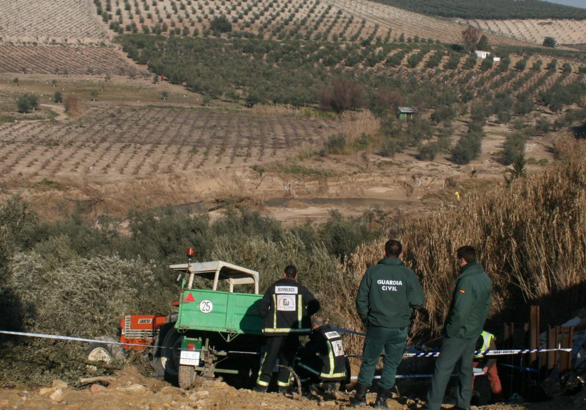 Un tractor accidentado