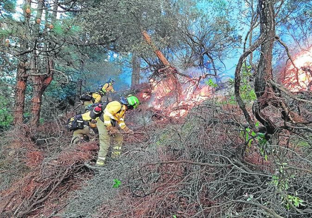 Un incendio en Andalucía