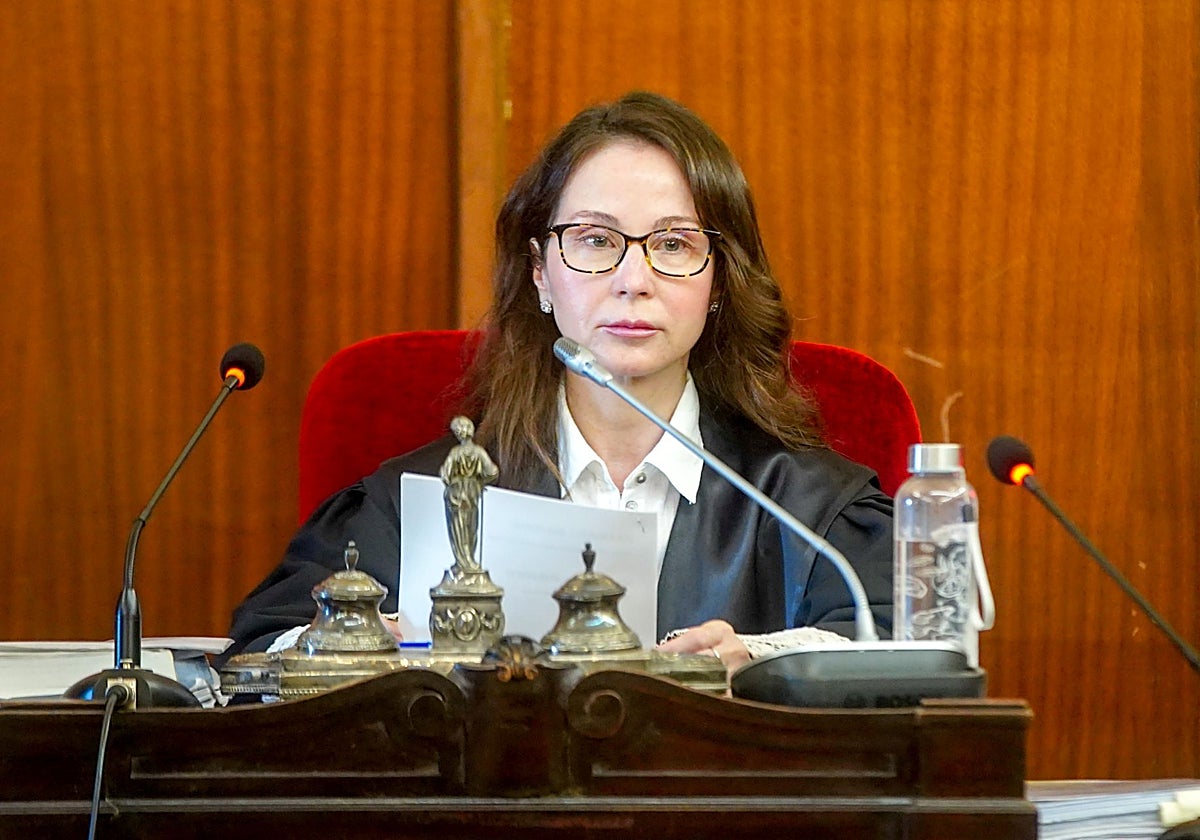 Mercedes Alaya, durante el juicio contra el exdirector de la Faffe en la Audiencia de Sevilla, en 2023
