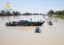 Los narcos comienzan a emplear las plataformas anguleras del Guadalquivir