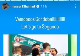 El príncipe de Baréin felicita al Córdoba CF por su ascenso histórico