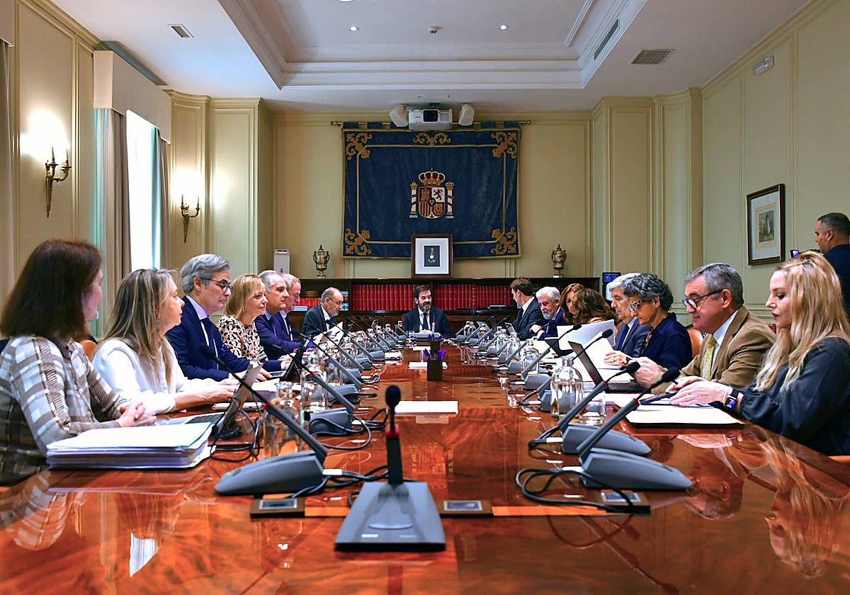 Uno de los últimos plenos del Consejo General del Poder Judicial (CGPJ)