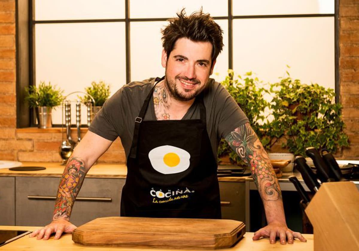 El chef vallisoletano Jesús Ramiro Flores, en una imagen de archivo en un programa de cocina