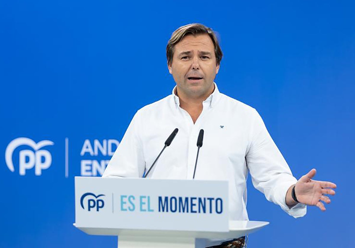 Antonio Repullo, durante una rueda de prensa, en una imagen de archivo