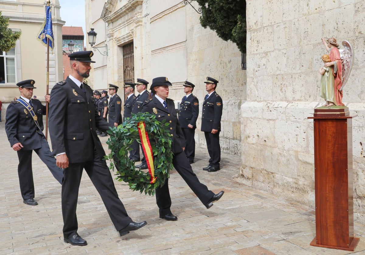 Acto de la Policía Nacional en Palencia de homenaje a los agentes víctimas del terrorismo