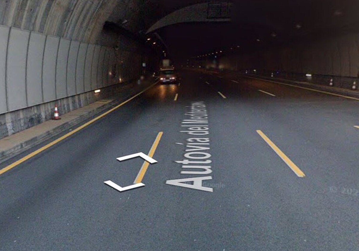 Imagen del túnel donde ha tenido lugar el accidente