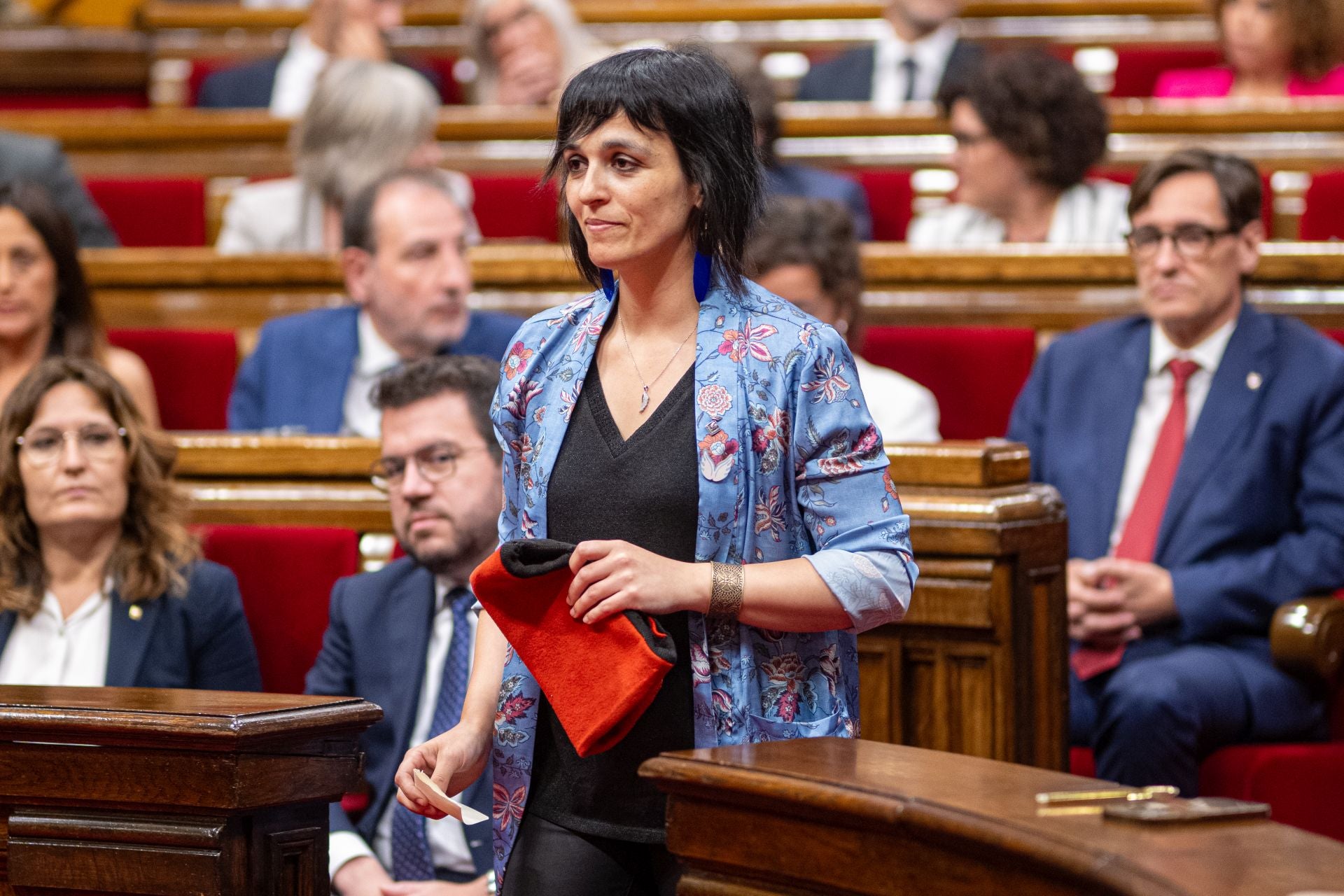 Silvia Orriols durante el pleno de constitución de la XV legislatura del Parlament de Cataluña, el psado 10 de junio