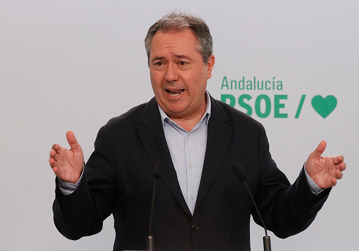 El líder del PSOE andaluz, Juan Espadas