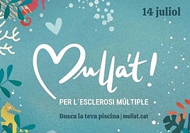 El «Mulla't per l'Esclerosi Múltiple» se celebrará en más de 500 piscinas el próximo 14 de julio