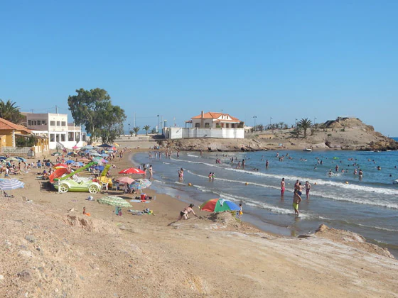 Playa de Bahía, en Mazarrón