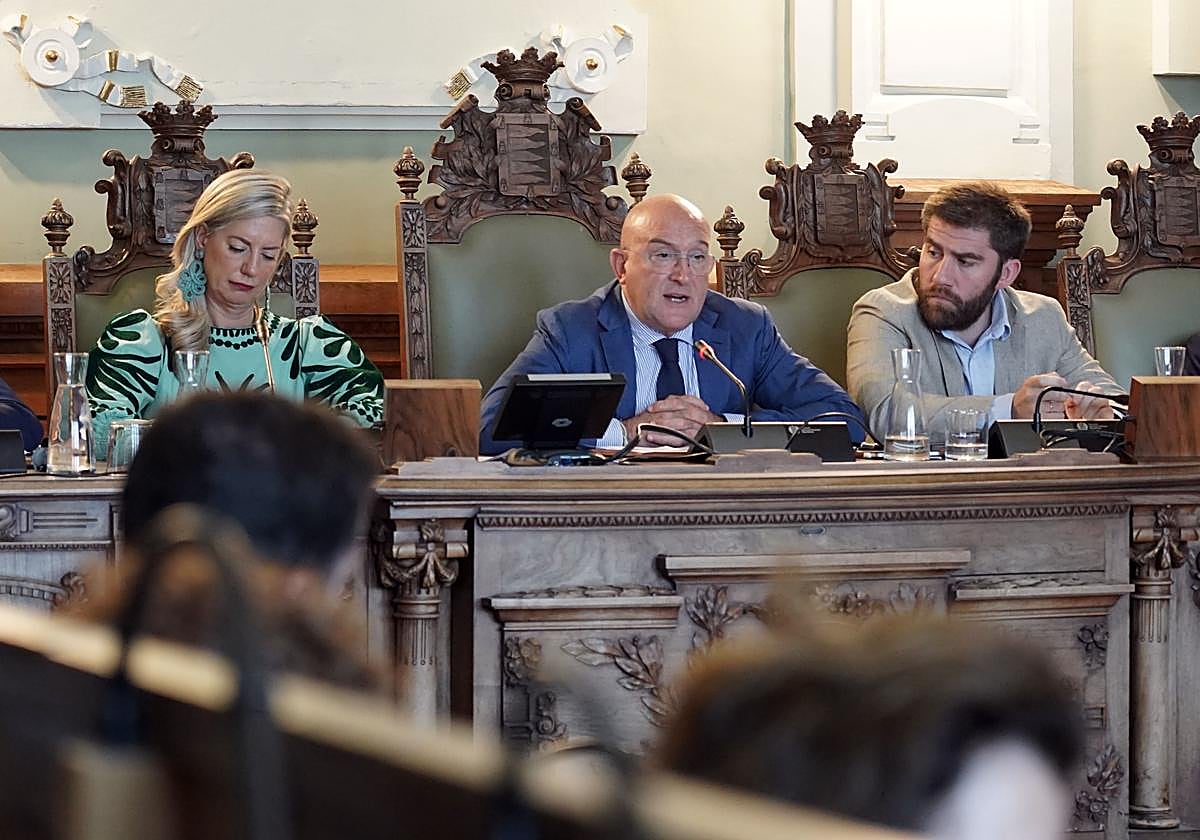 Carnero, ayer en el Pleno Extraordinario del Ayuntamiento de Valladolid