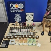 Un perro antidroga pilla a tres jóvenes con una gran cantidad de pastillas en un autobús de Algeciras a Alicante