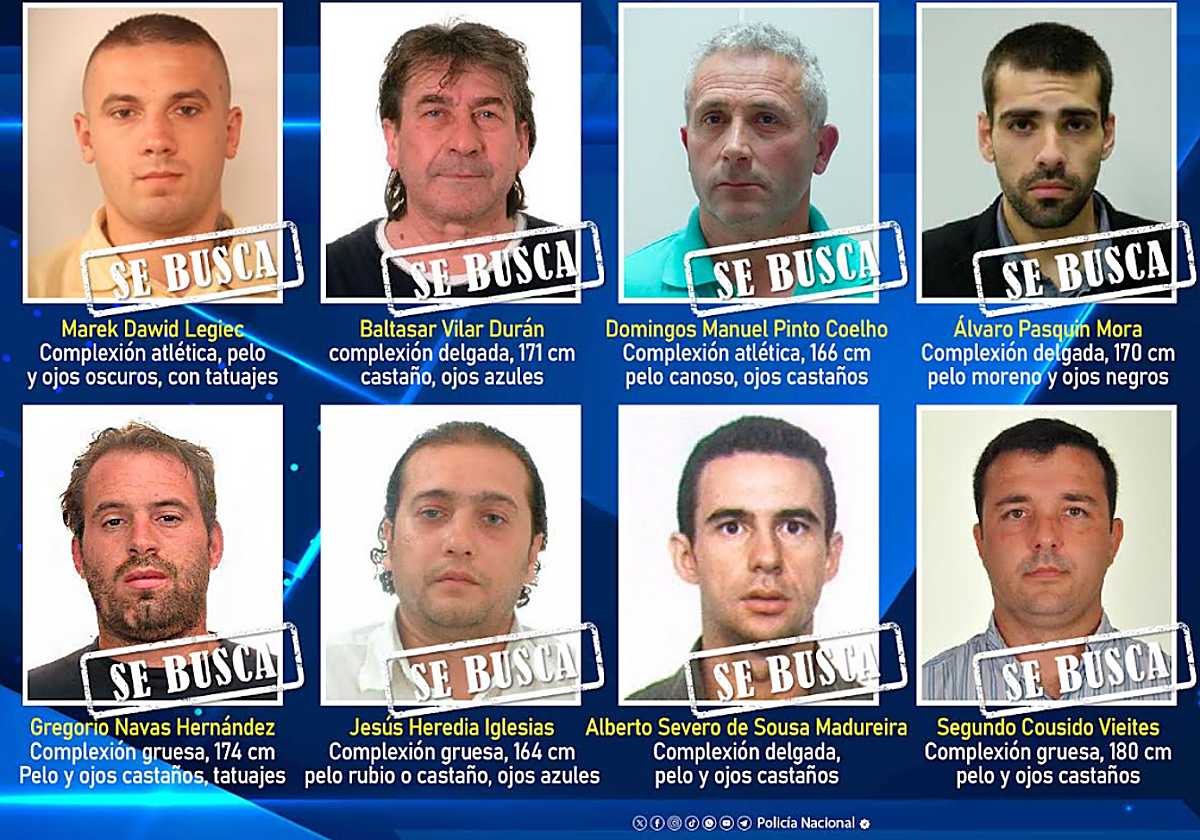 Esto son los diez fugitivos más buscados en España por la Policía Nacional: quiénes son y cuáles son sus delitos