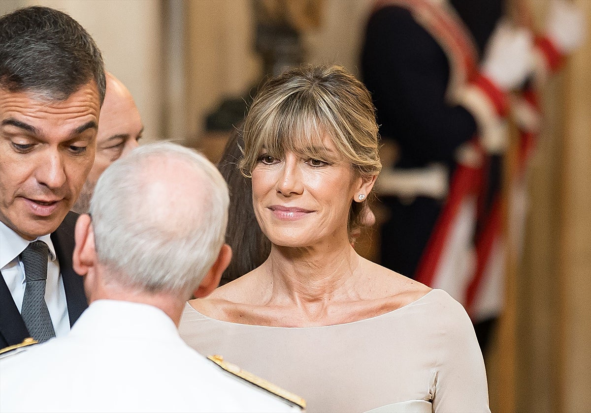 Begoña Gómez, junto al presidente del Gobierno, Pedro Sánchez