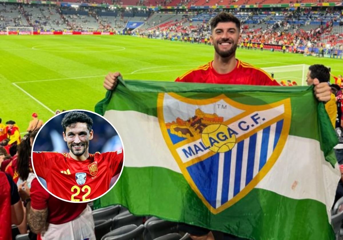 Carlos García, conocido influencer malagueño, anoche en el Allianz Arena