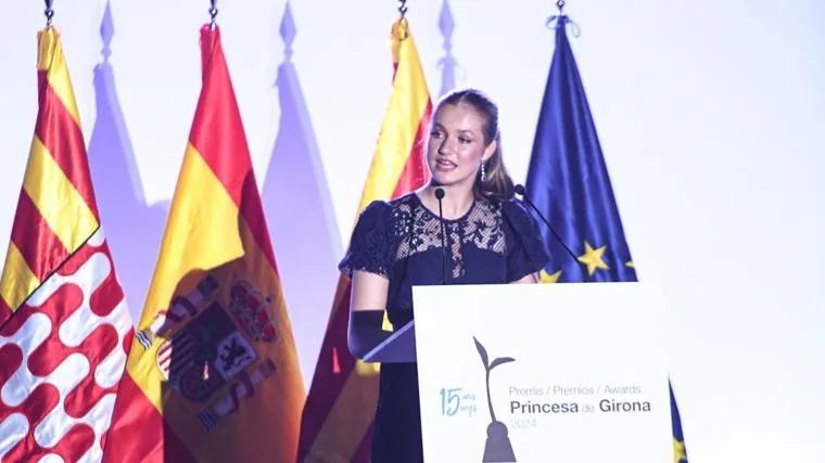 La Princesa Leonor durante su discurso