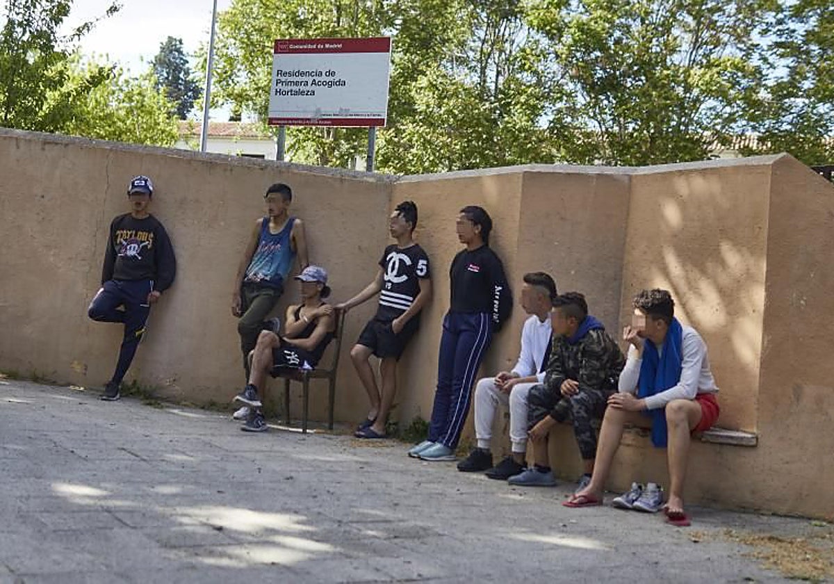 Menores en el centro de primara acogida de Hortaleza