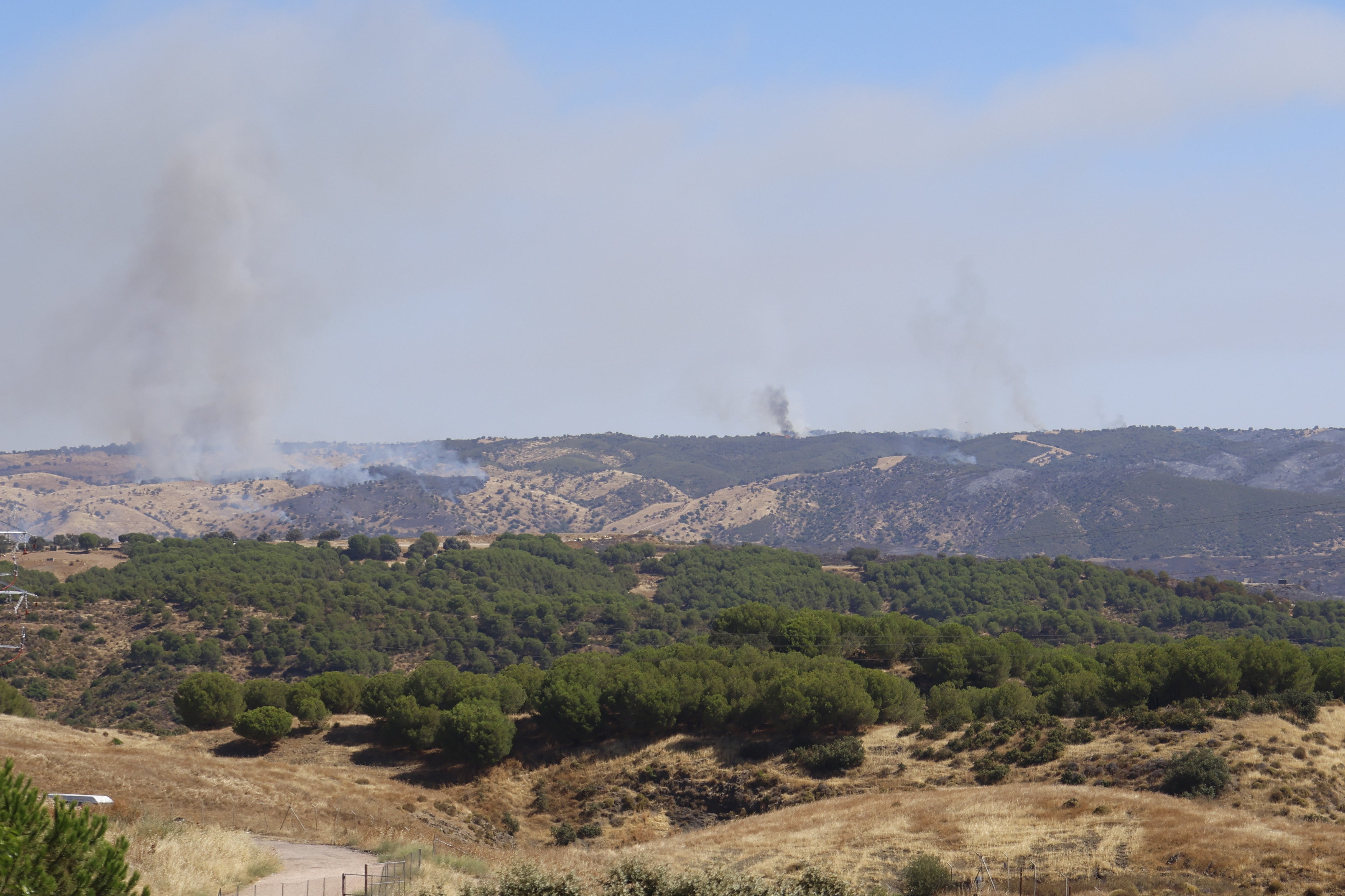 La lucha del operativo del Infoca con el complejo incendio de Obejo, en imágenes
