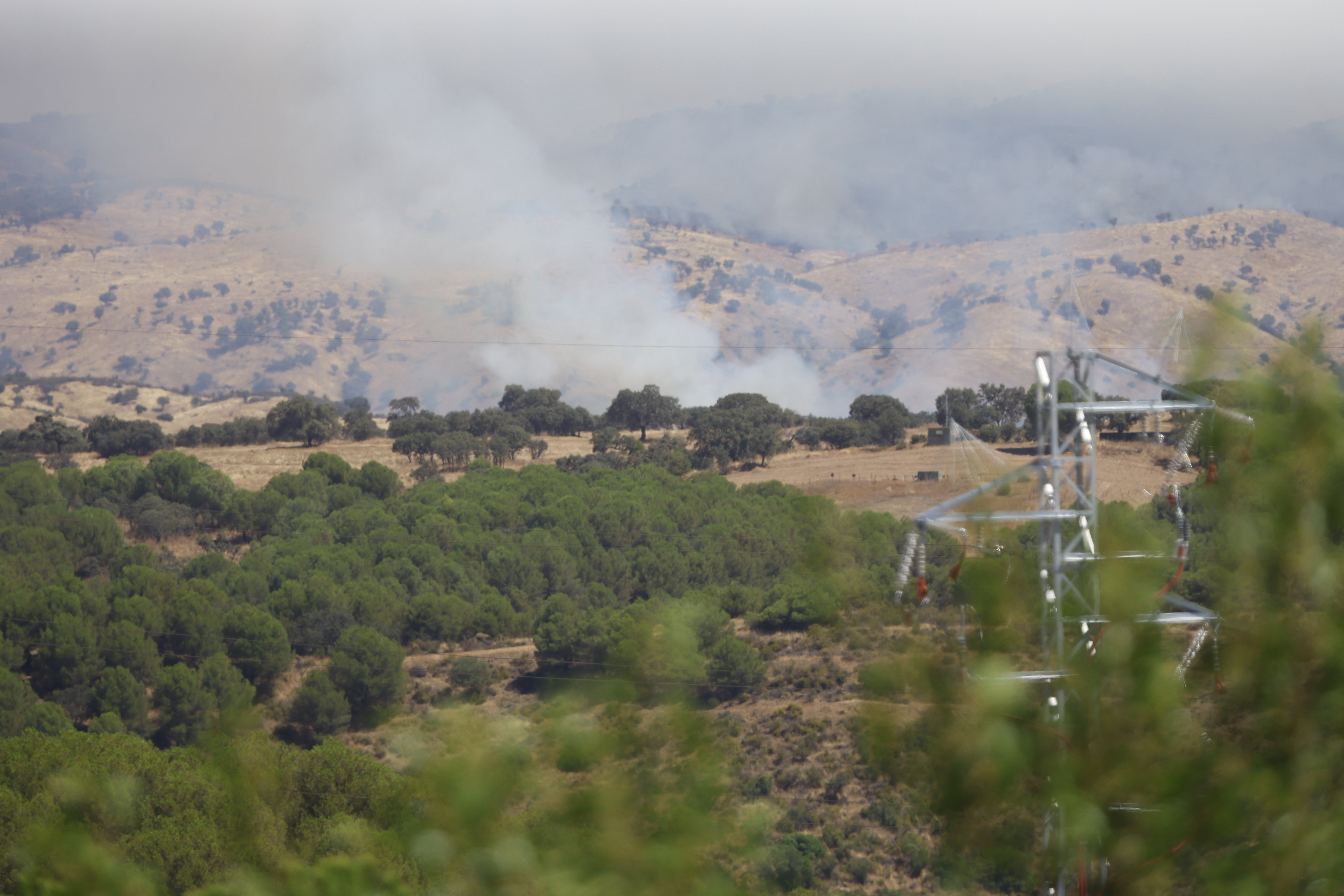 La lucha del operativo del Infoca con el complejo incendio de Obejo, en imágenes