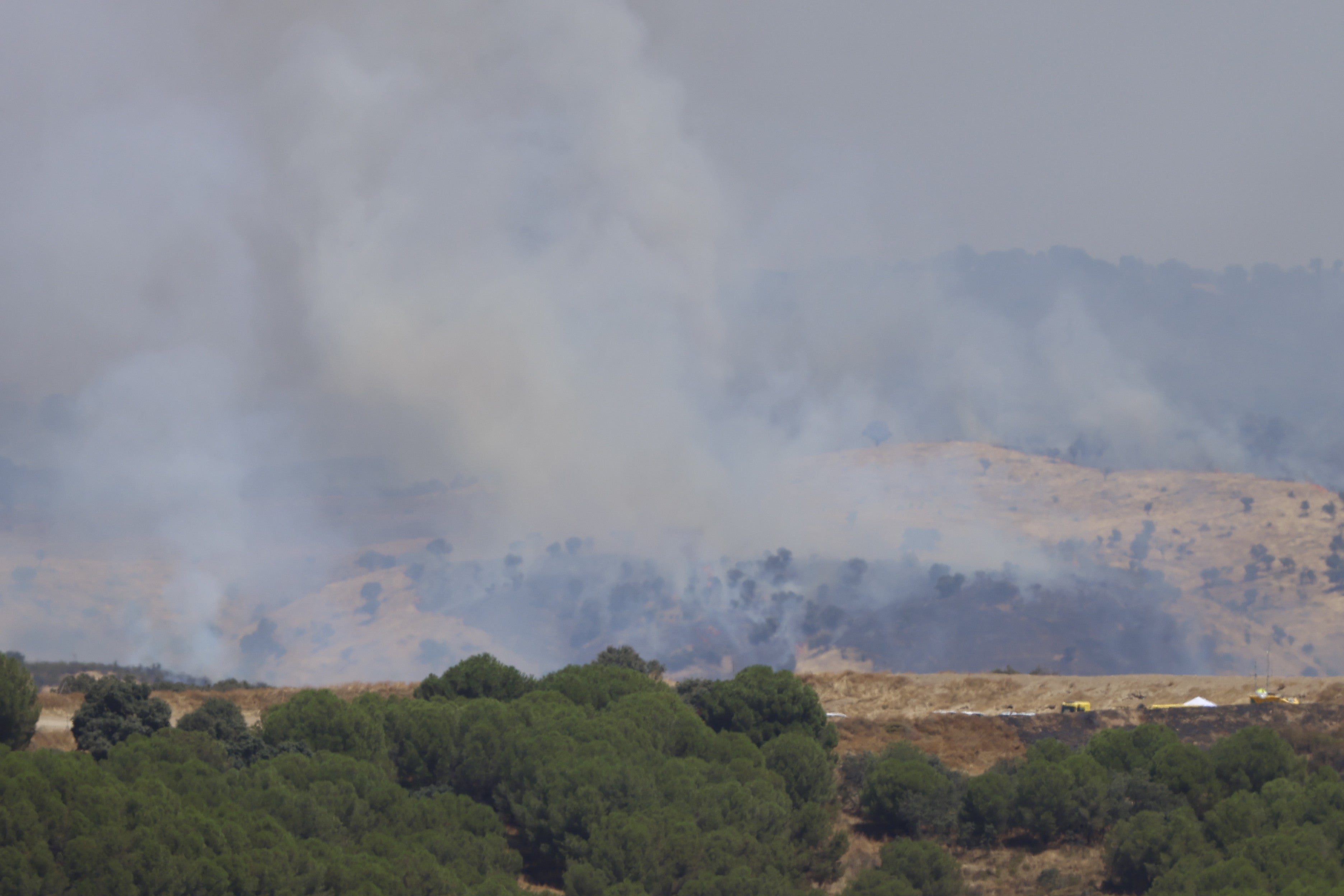 La lucha del operativo del Infoca con el complejo incendio de Obejo, en imágenes